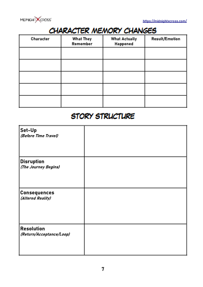 Time Travel Story Worksheet Preview 7
